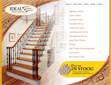 Tablet Screenshot of idealstairparts.com